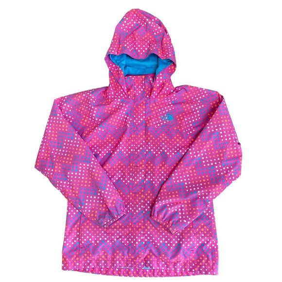 The North Face HyVent Rain Jacket Girls Kids Size XL 18 Windbreaker Pink - Picture 1 of 9